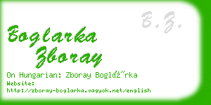 boglarka zboray business card